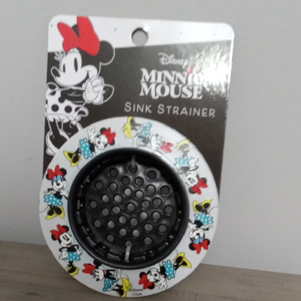Disney Minnie Mouse Sink Strainer - White, Black, Red, Teal, Yellow